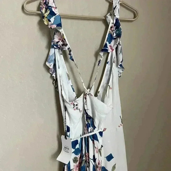 Leith Floral Print Wrap Dress Size Medium - Picture 10 of 13